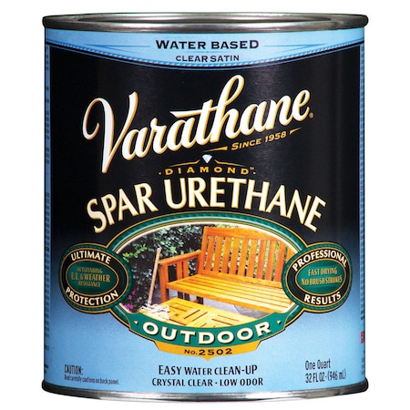 Varathane Varathane Ultimate Satin Clear Water-Based Spar Urethane 1 qt 250241H
